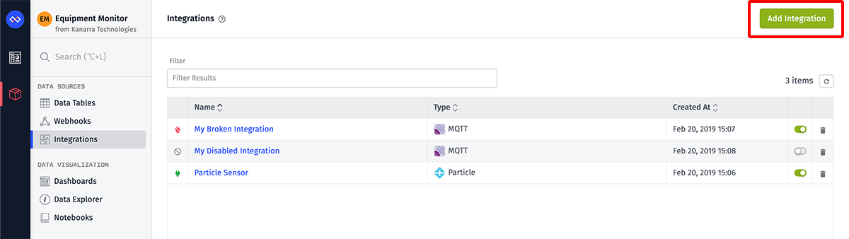 Add Integration