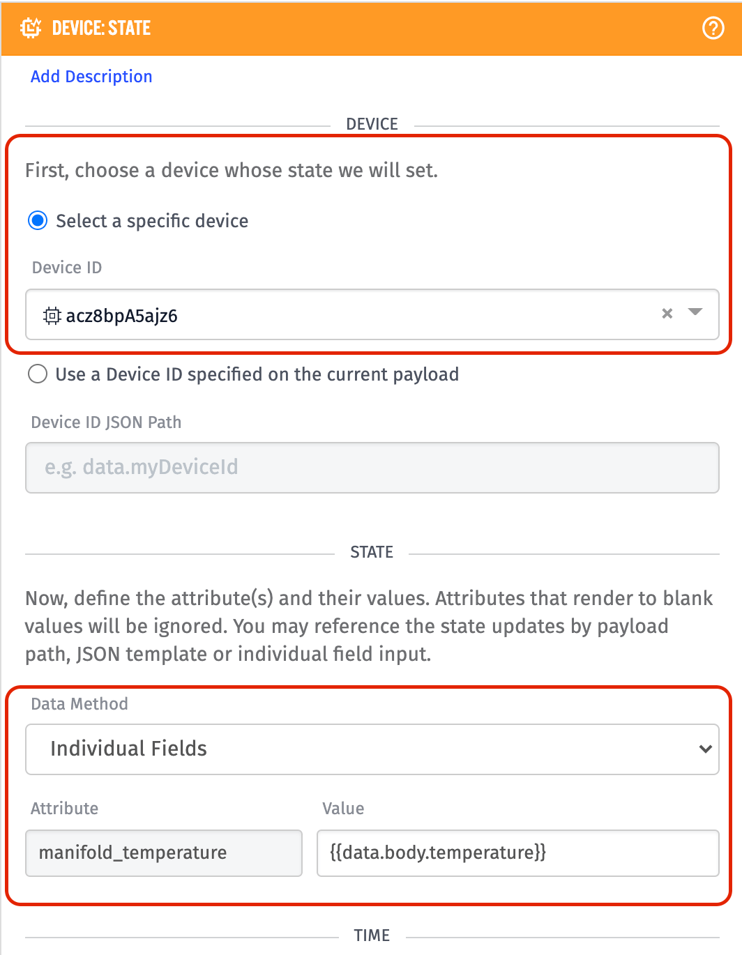 Configure Losant Device: State Node