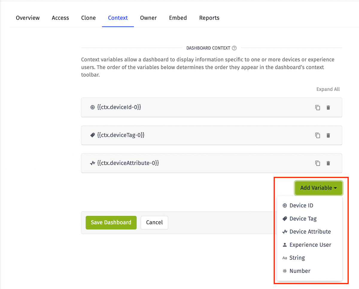 Add Context Variable
