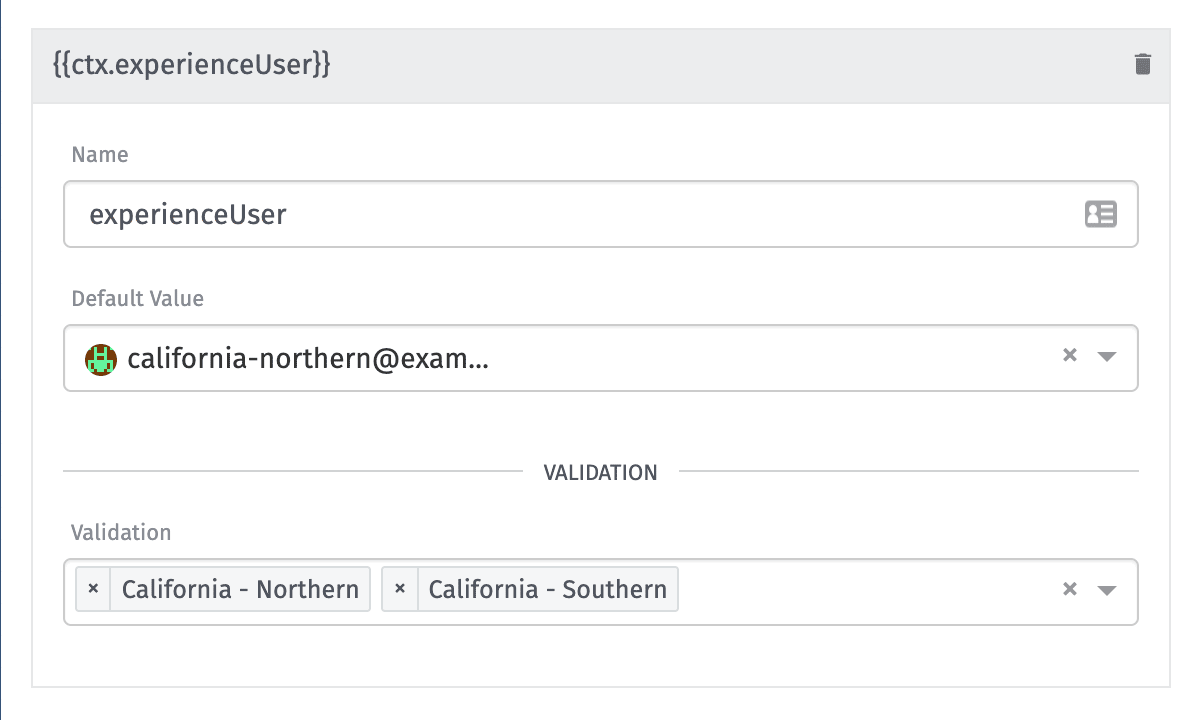 Experience User Context