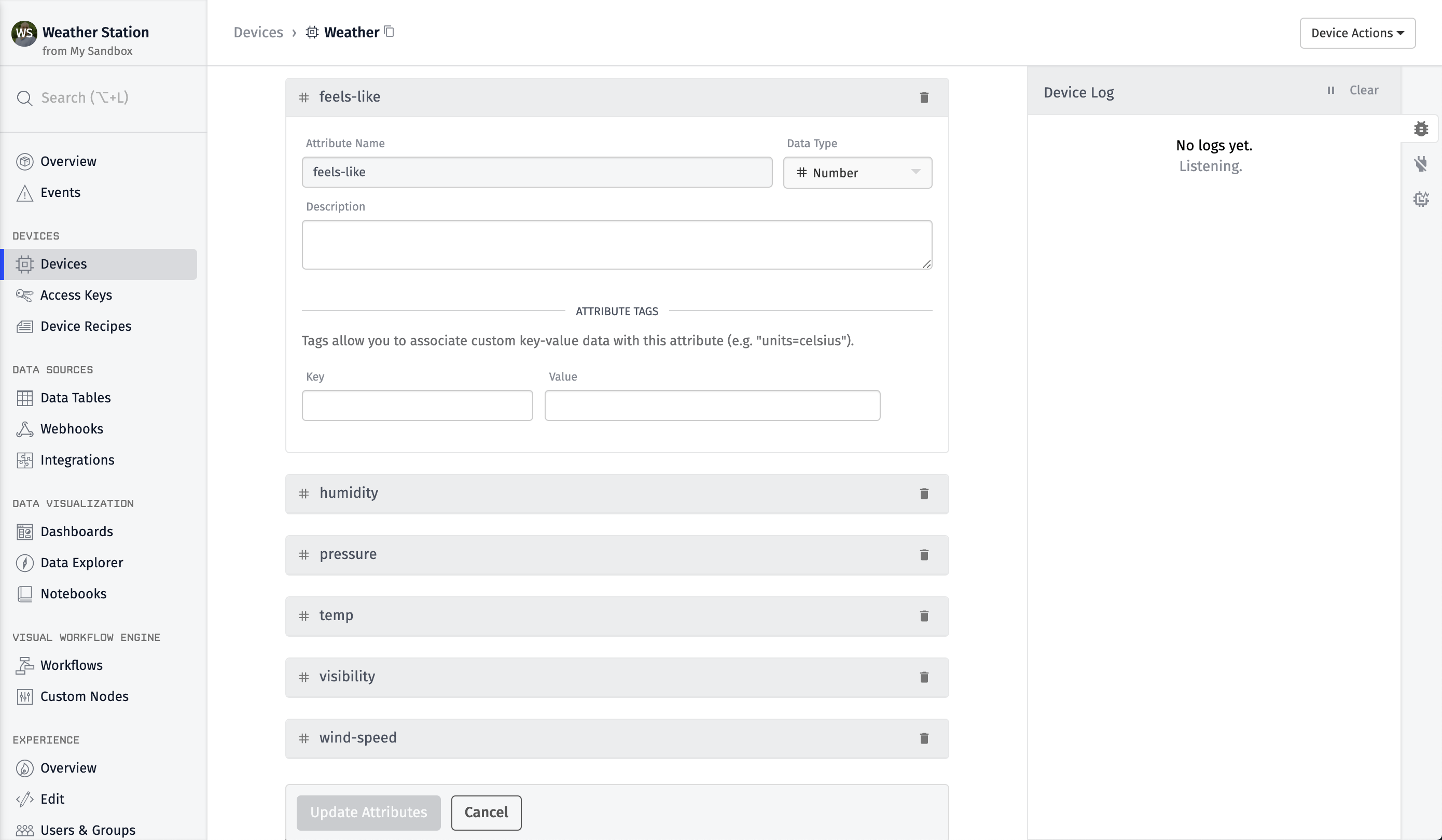 Device Settings