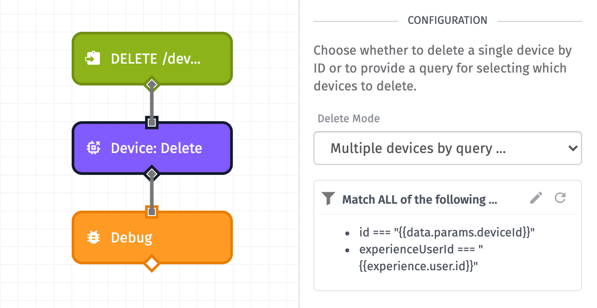 Device: Delete Example - Experience