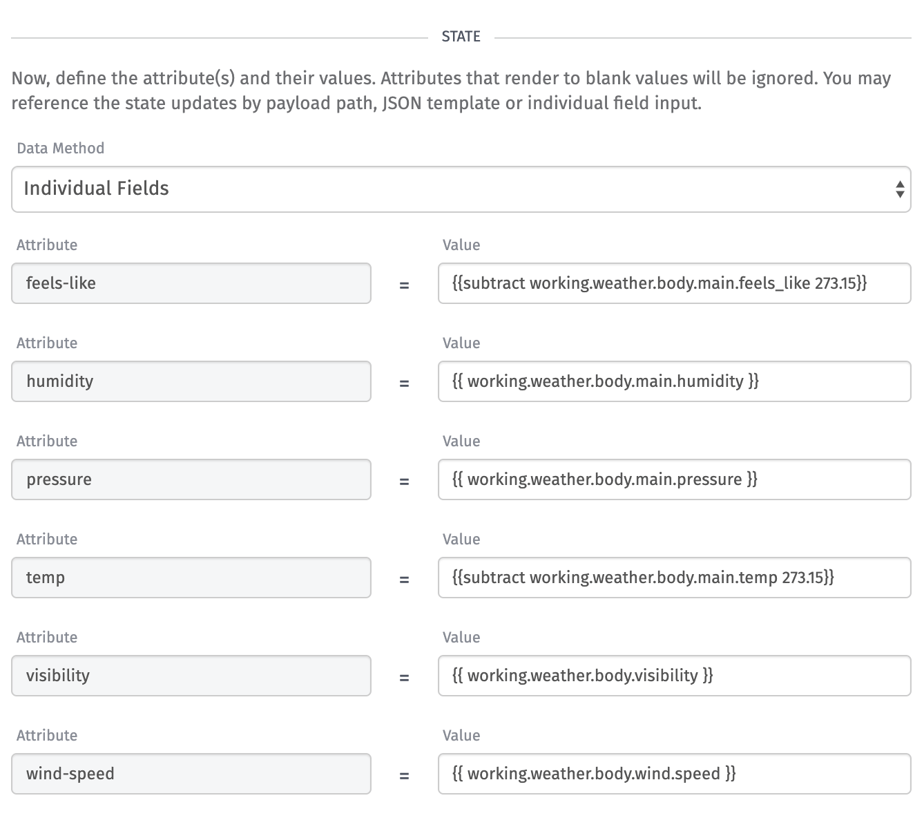 Device State Node Select Device