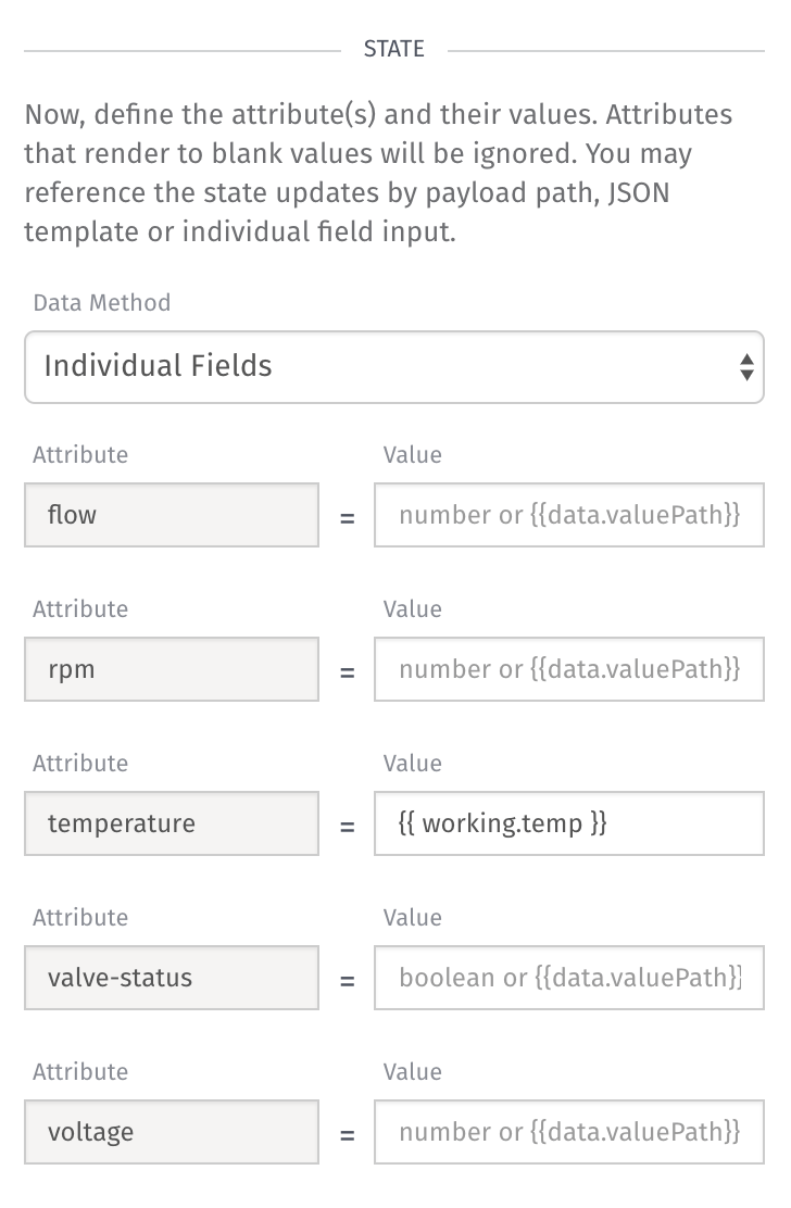 Device State Node Settings