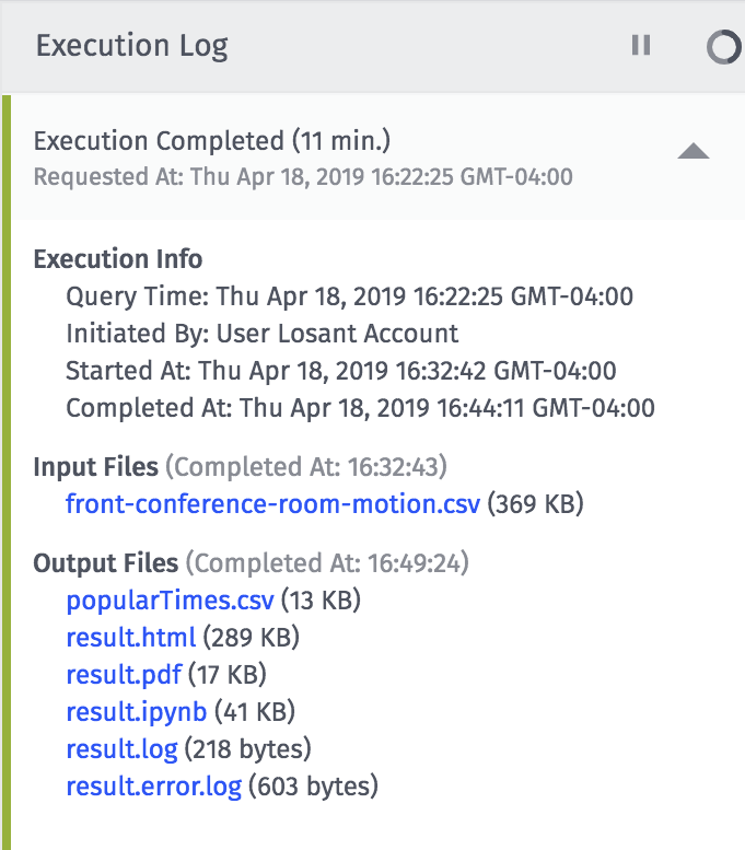 Successful Execution Log
