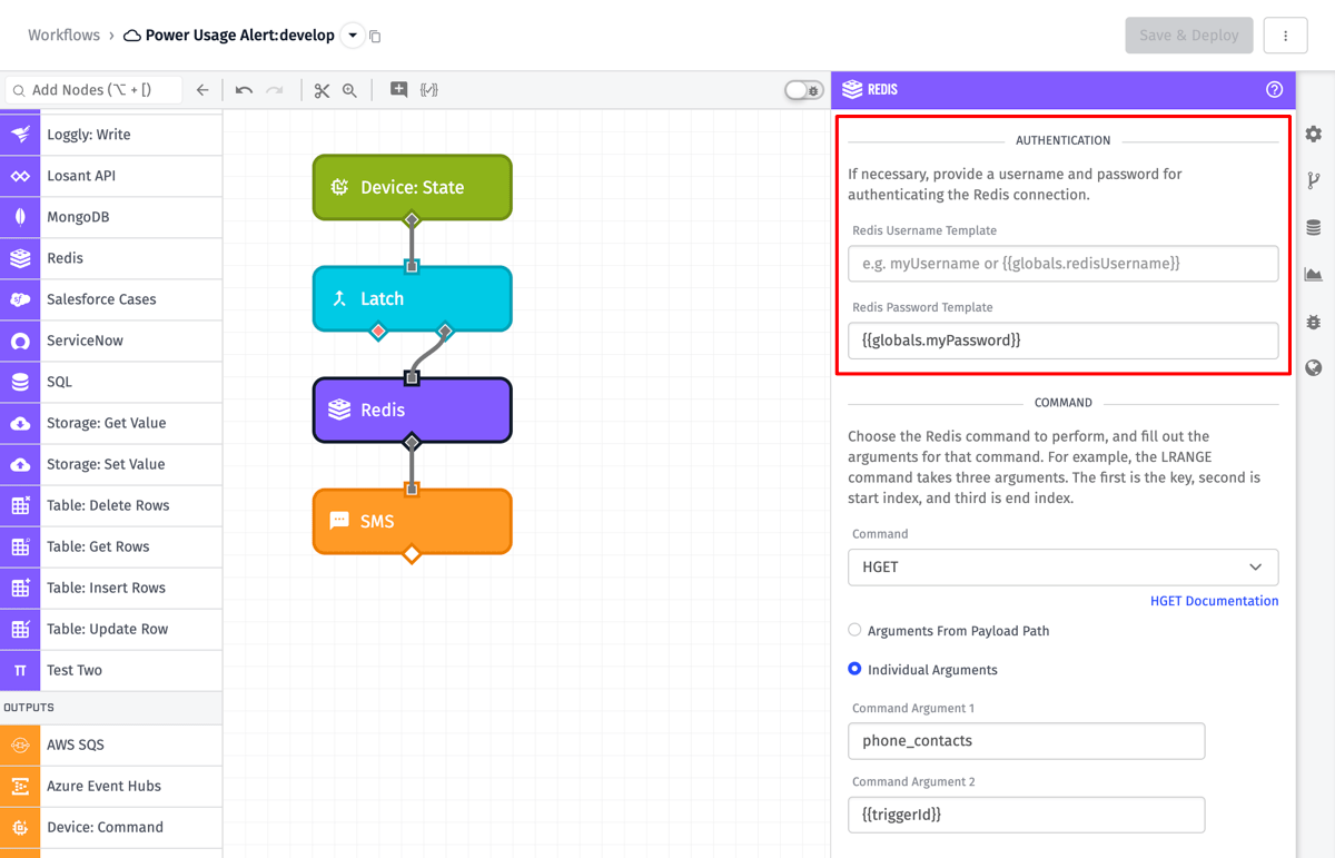 Redis Node Authentication
