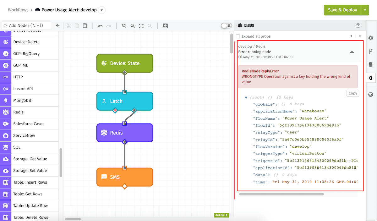Redis Node Errors