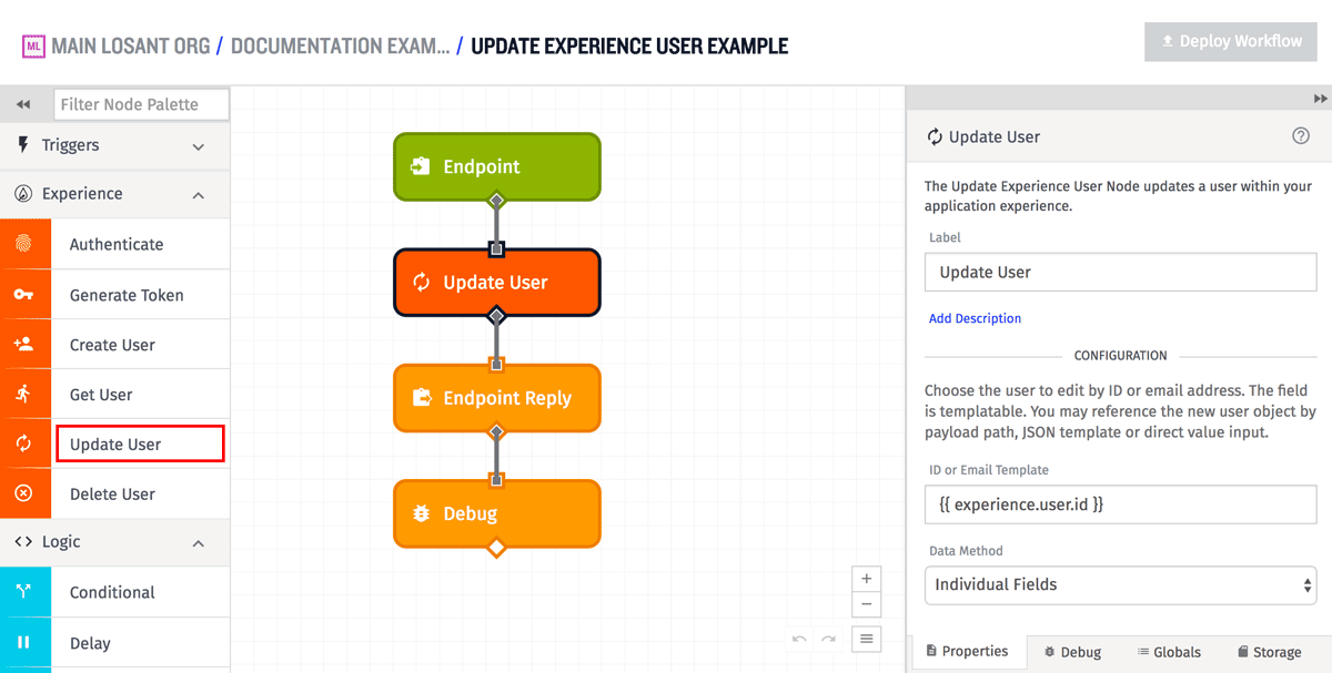 User: Update Node
