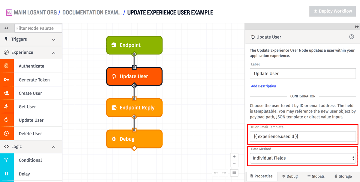 User: Update Node Configuration