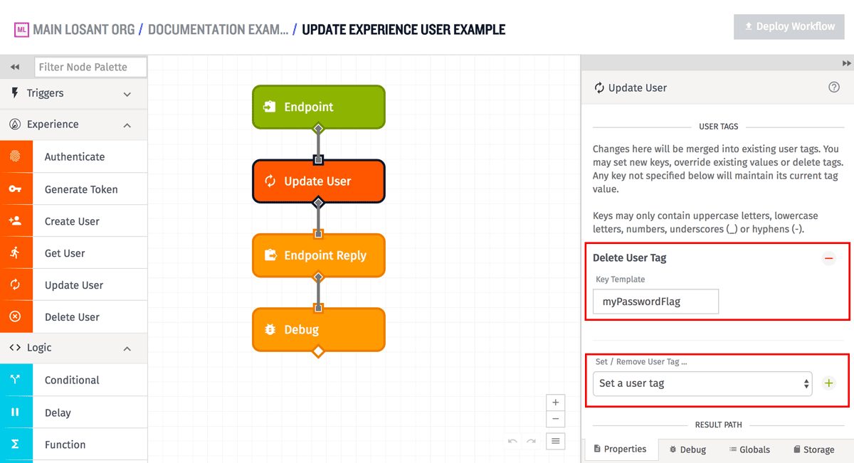 User: Update Node Tag Configuration