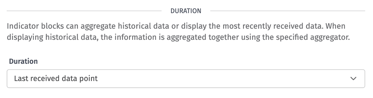 Indicator Duration