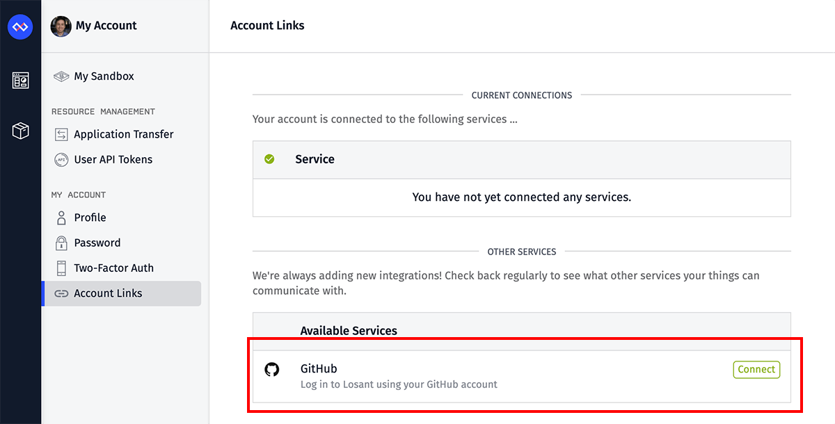 Authorize GitHub After Account Creation