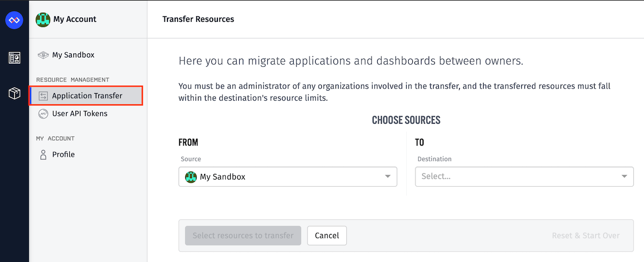 Application Transfer