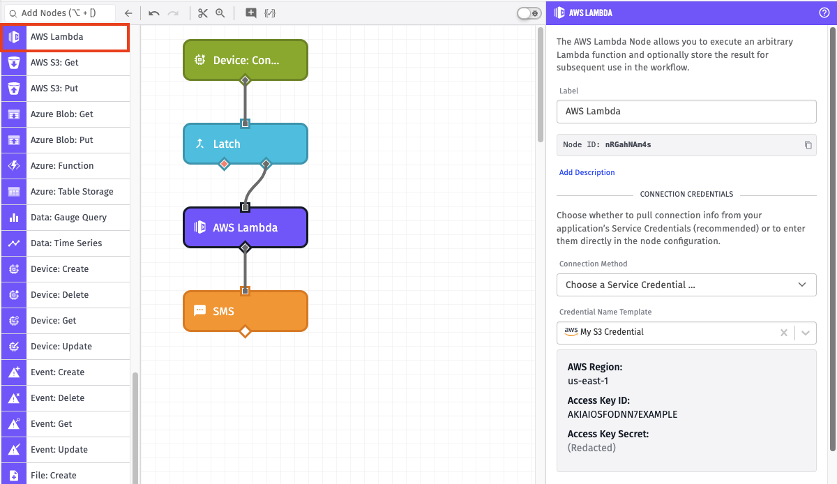 AWS Lambda Node
