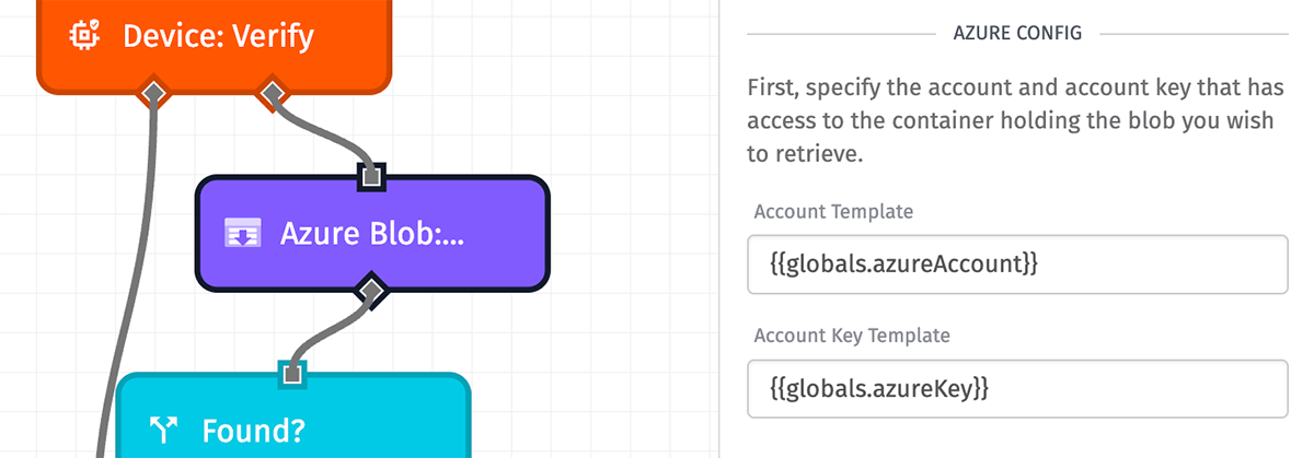 Azure Blob: Get Node Credentials