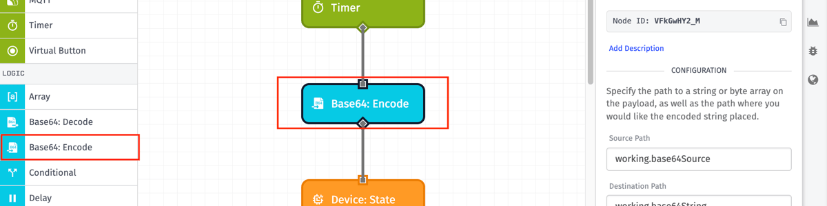 Base64: Encode Node