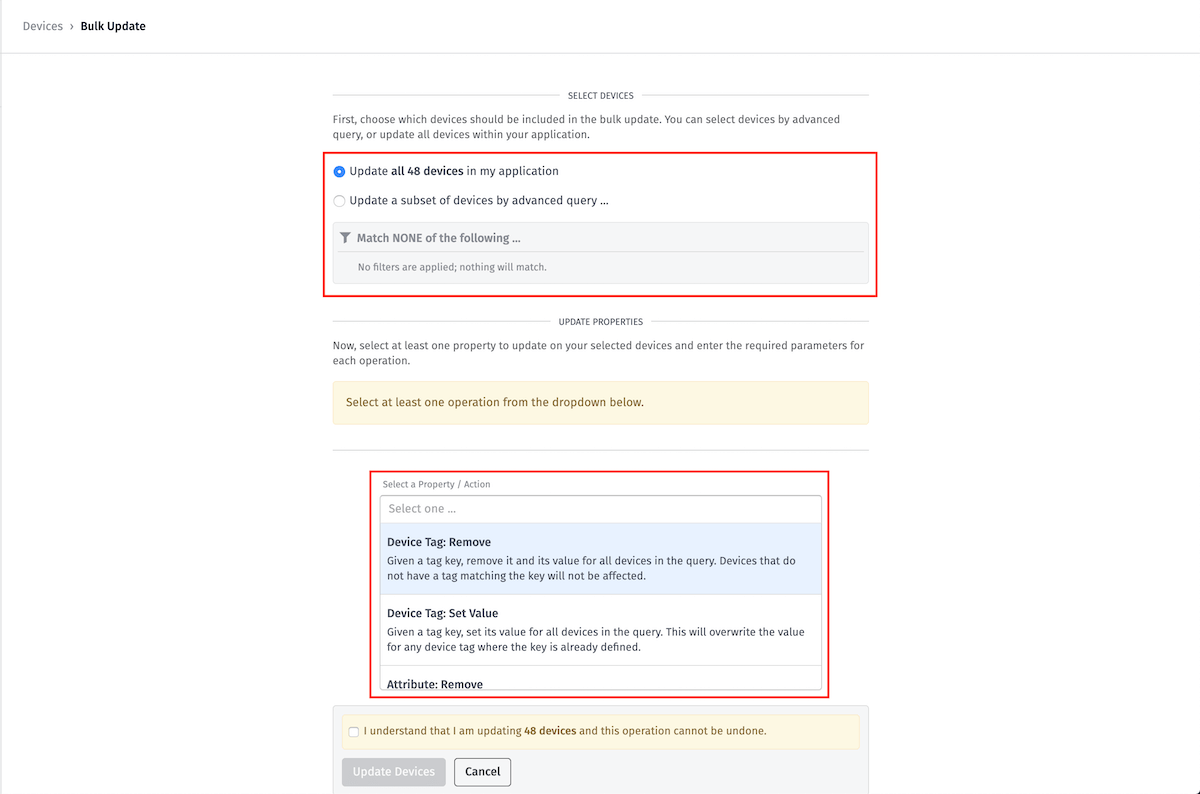 Update Devices