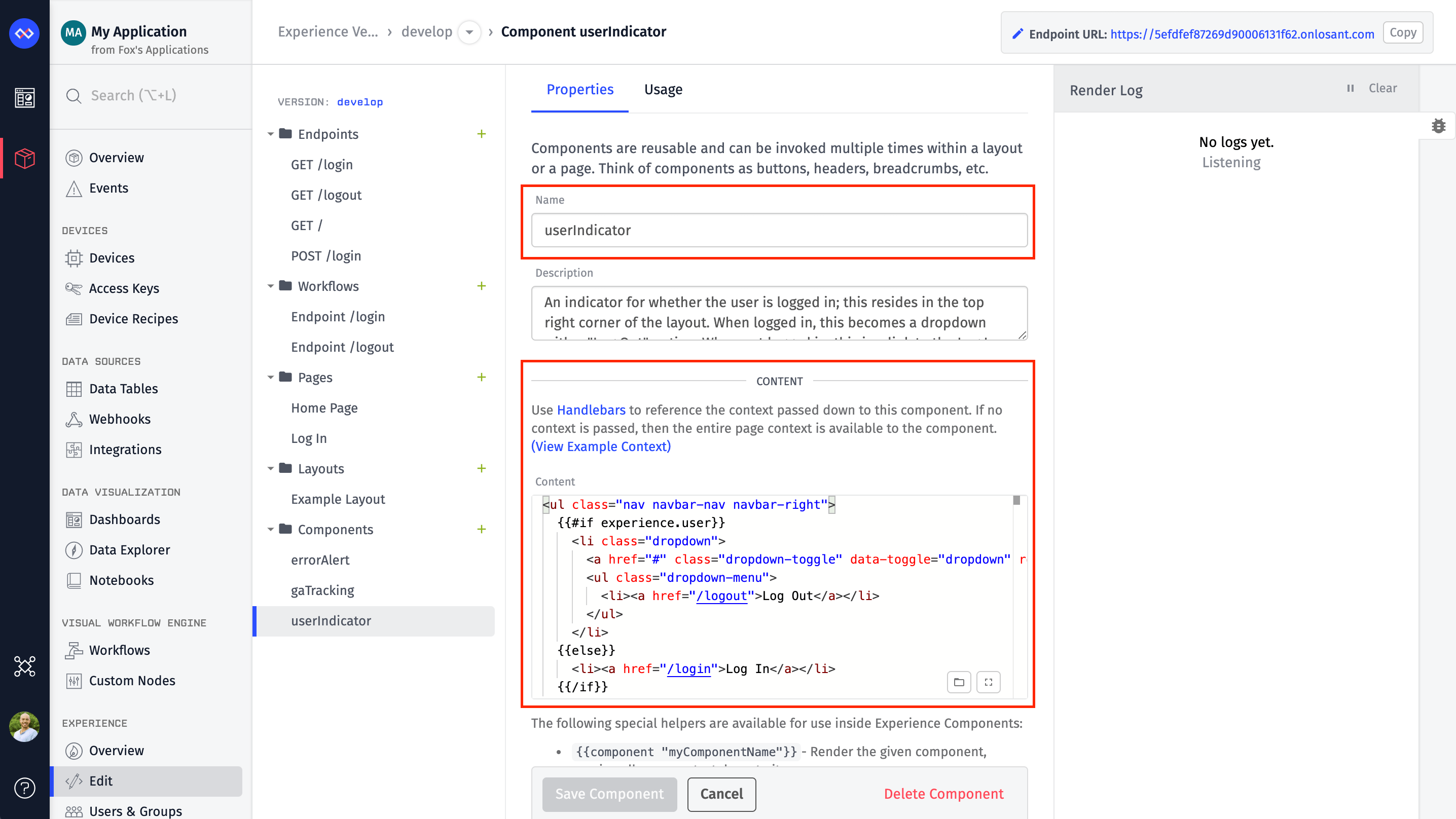Component Content