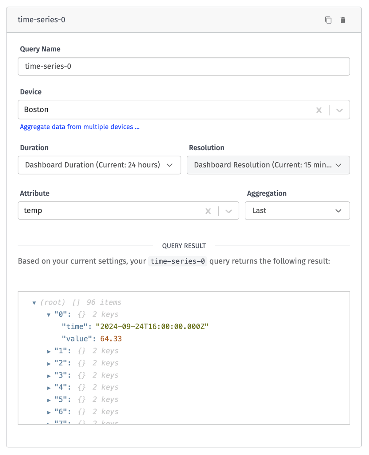 Time Series Query