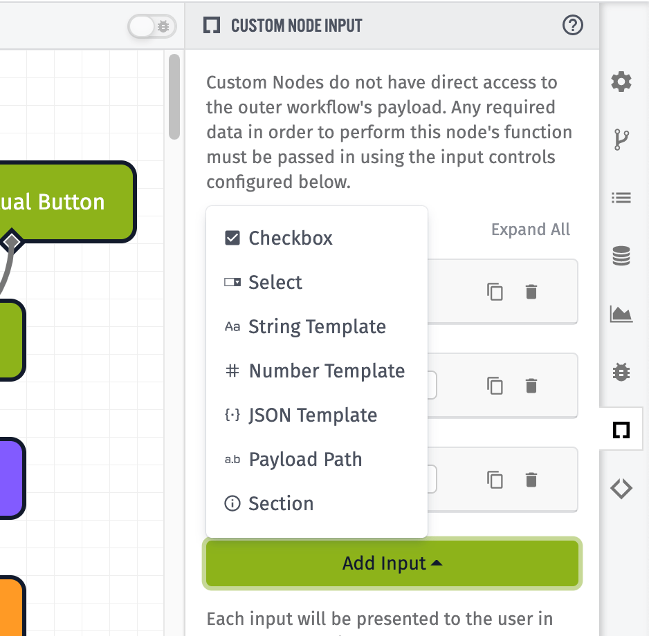Custom Node Add Input