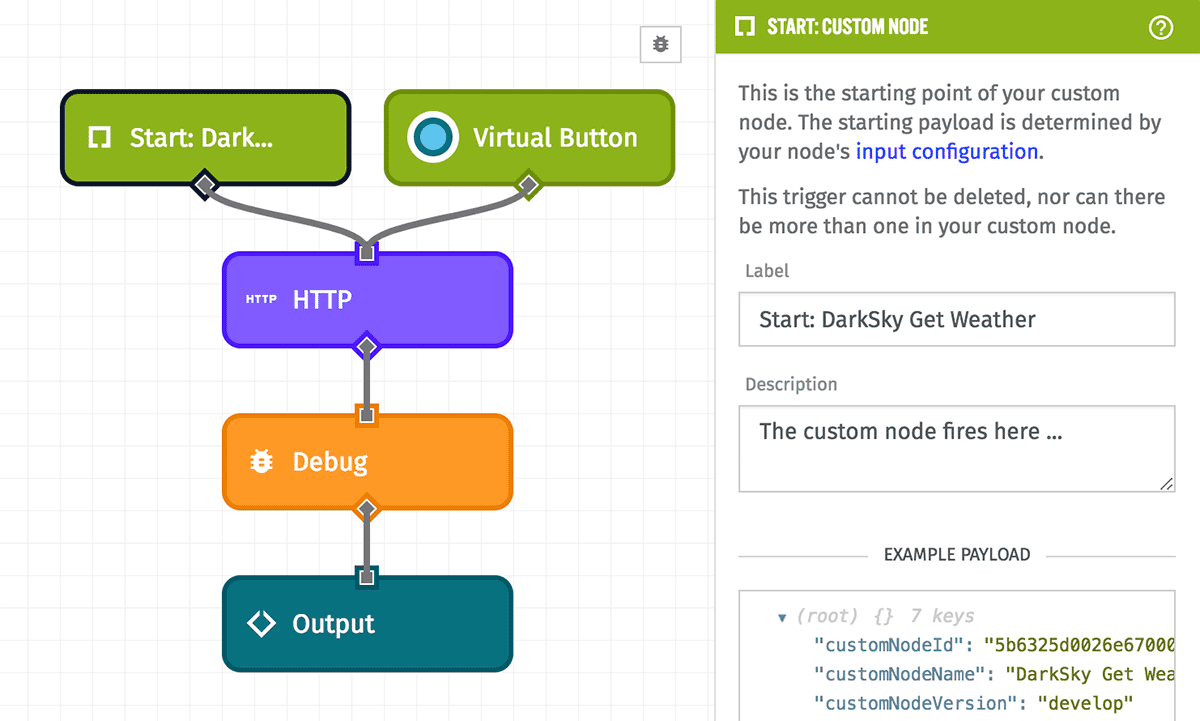 Custom Node Start Trigger