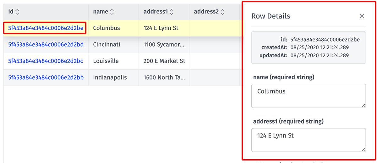 Data Table Update Row