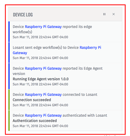 Gateway Edge Agent Connection