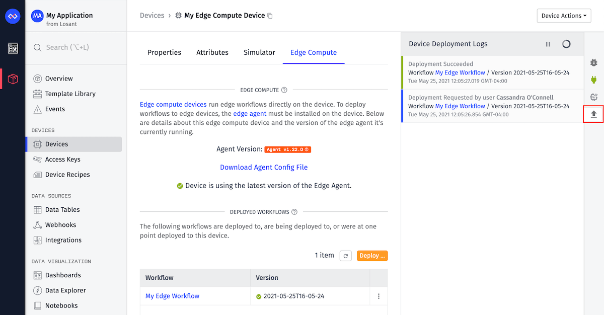 Edge Deployment Logs