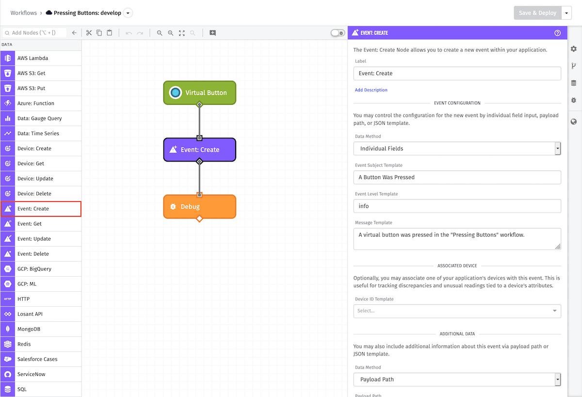 Event: Create Node