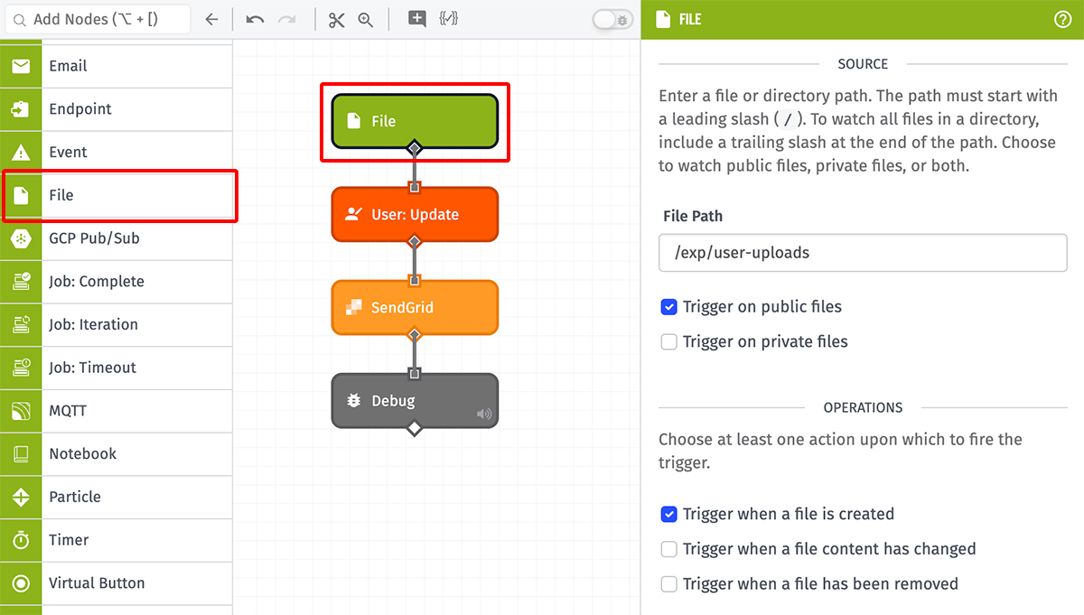 Application Files Trigger