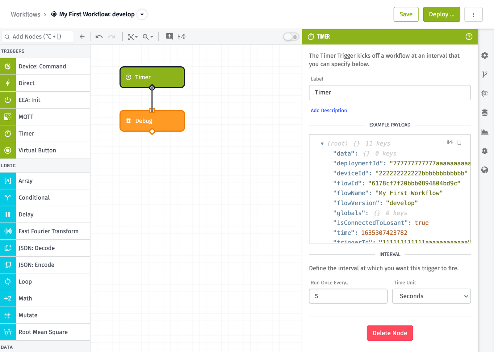 First Embedded Workflow Overview