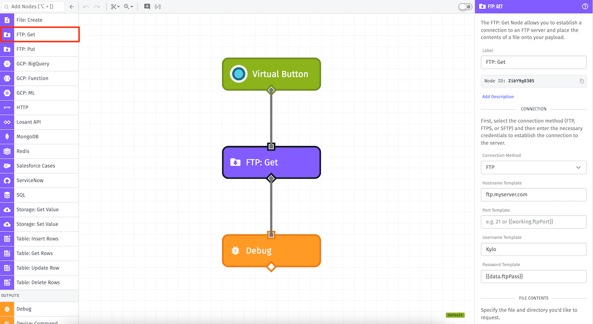 FTP: Get Node