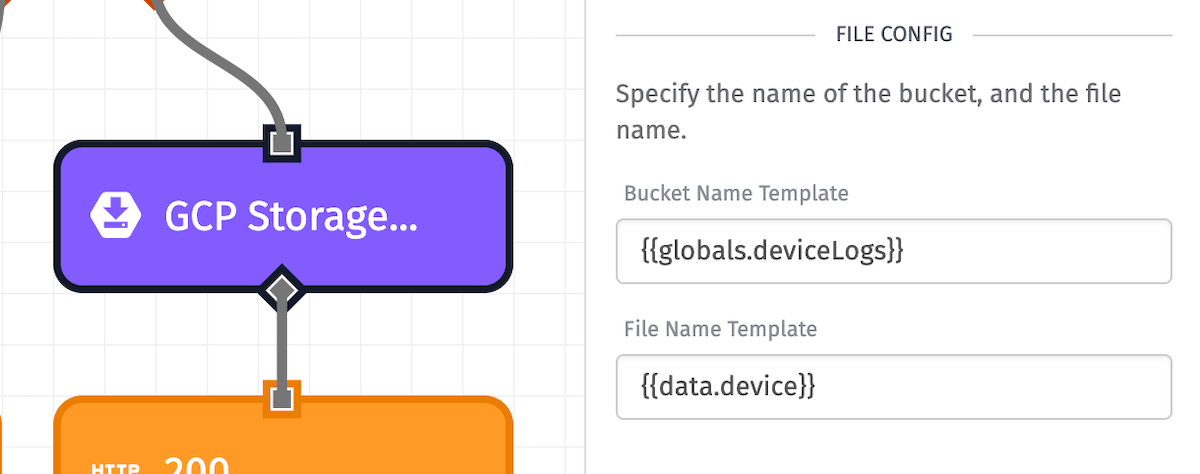 GCP Storage: Get Node Config