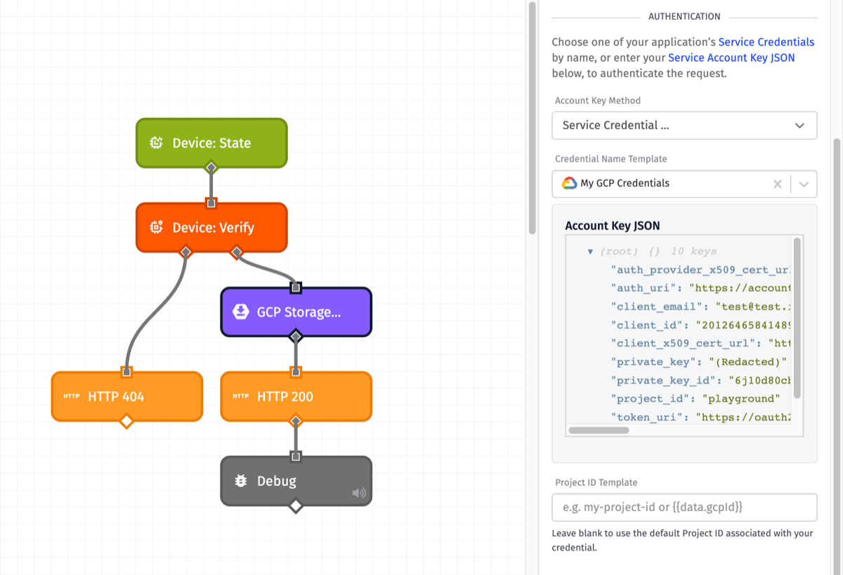 GCP Storage: Get Node Credentials