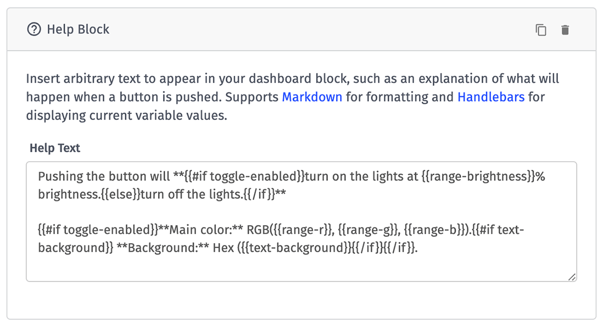 Help Block Input