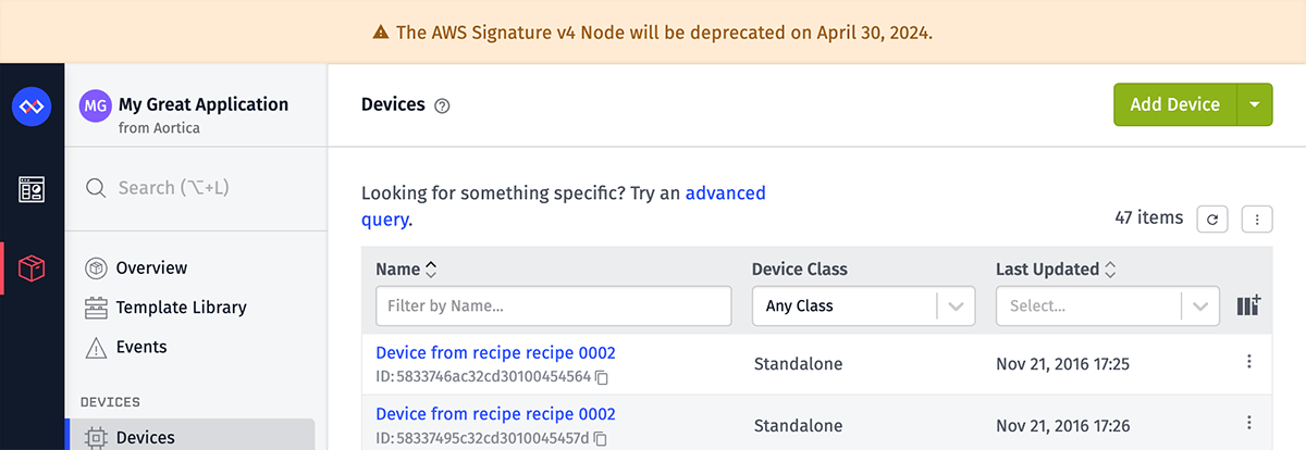 Instance Organization Banner