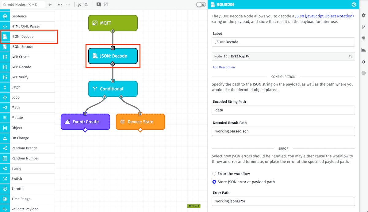 JSON: Decode Node JSON: Decode Node