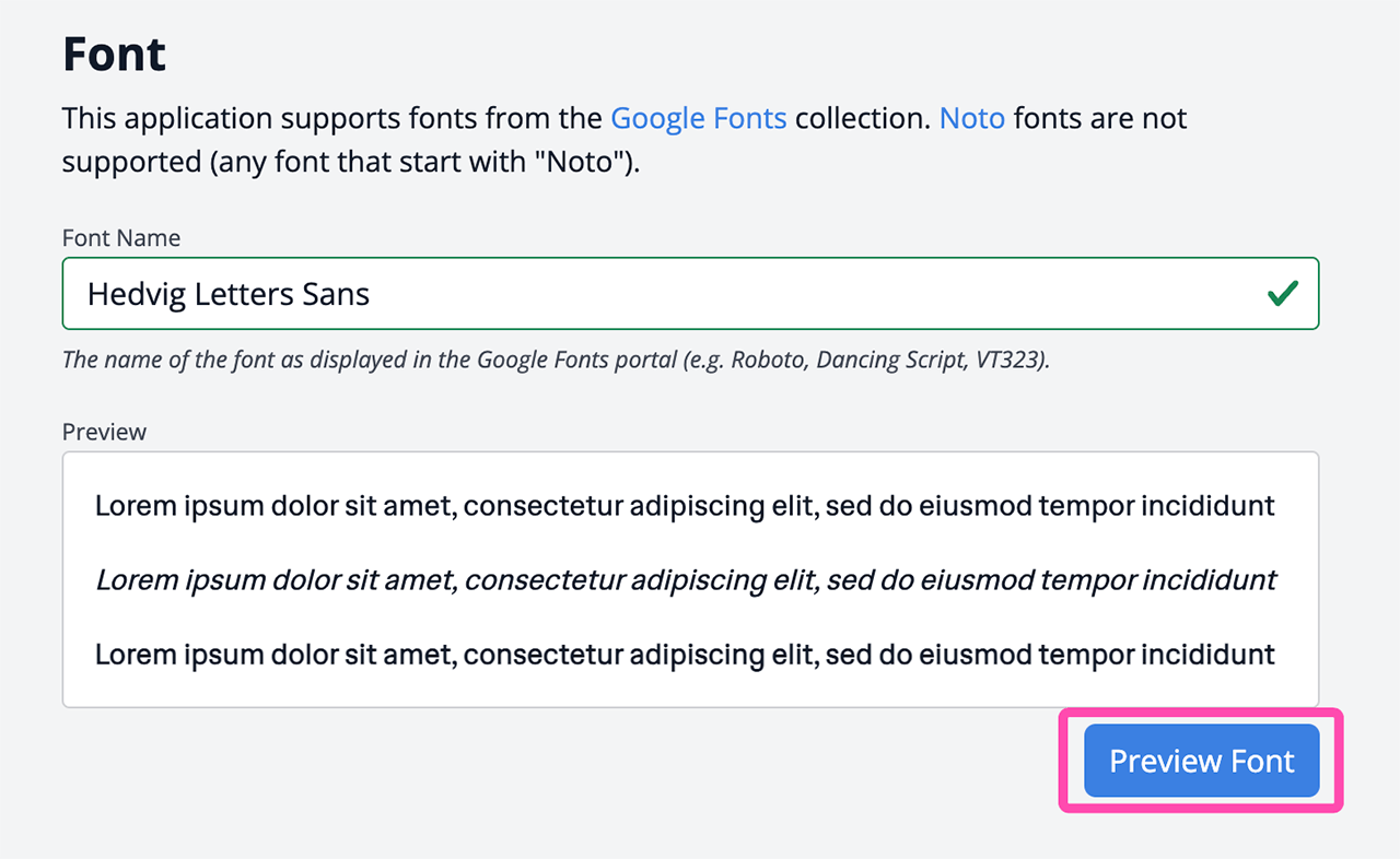 Losant CPF Admin White Label Font Preview
