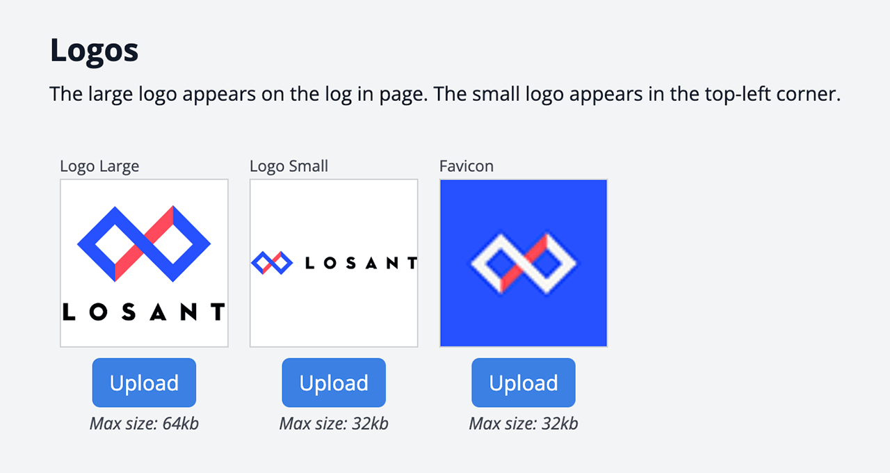 Losant CPF Admin White Label Logos