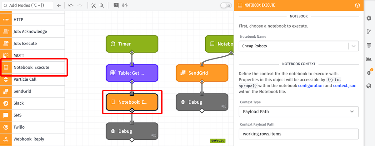 Notebook: Execute Node