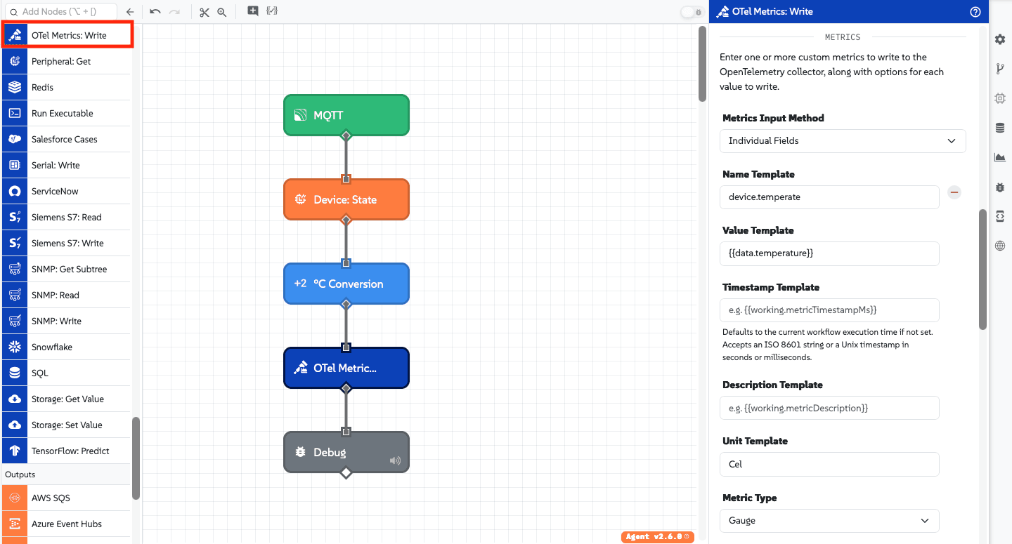 OTel Metrics: Write Node OTel Metrics: Write Node