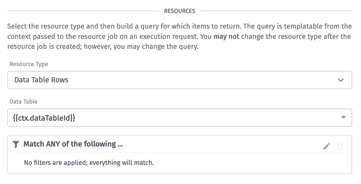 Resource Job Query