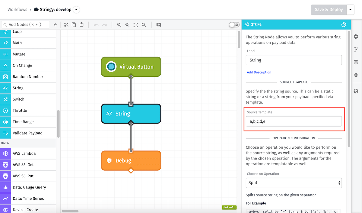 String Node Source