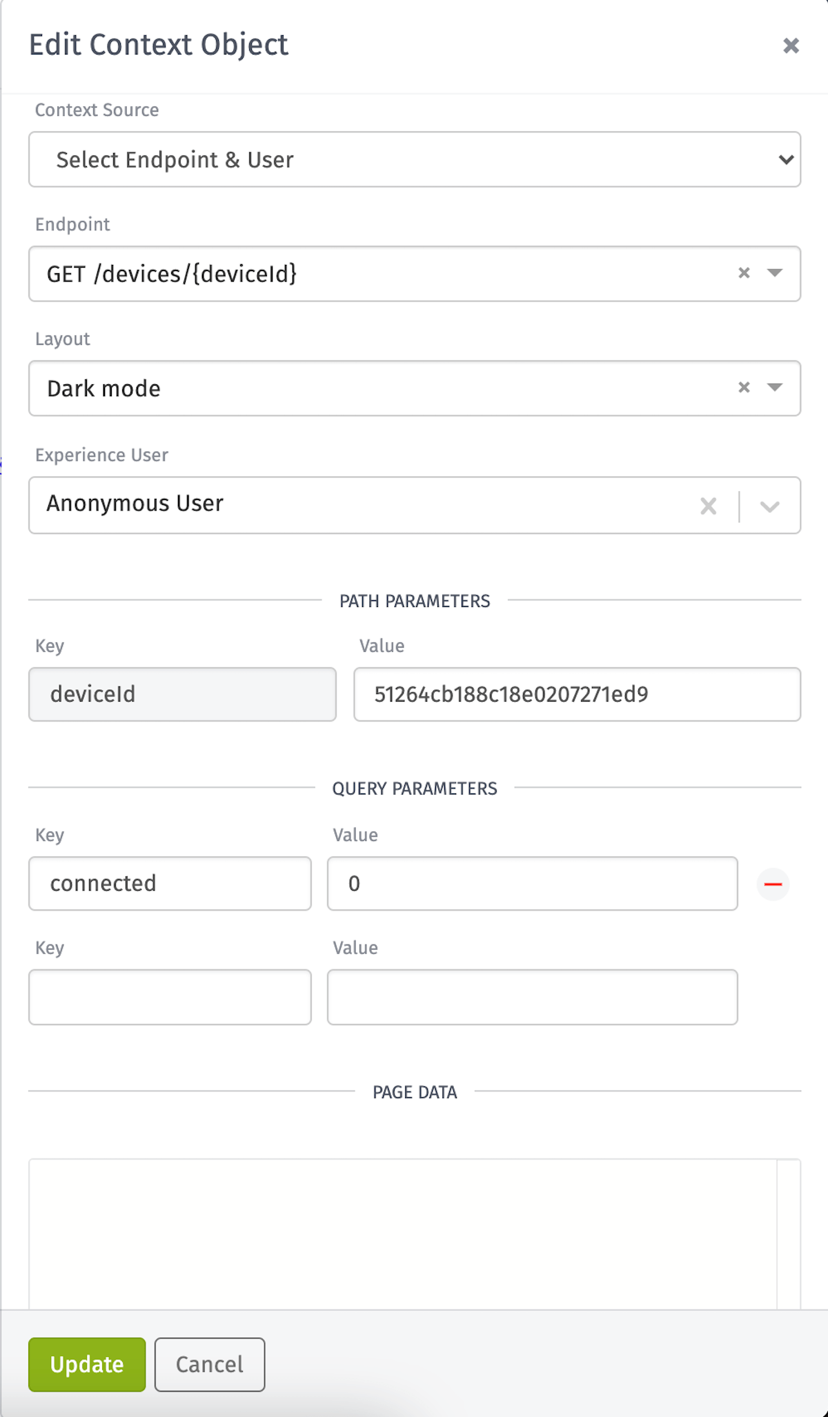 View Select Endpoint User Context