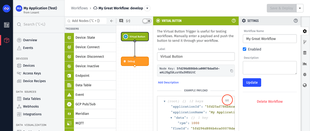 Workflow Trigger Editor Trigger
